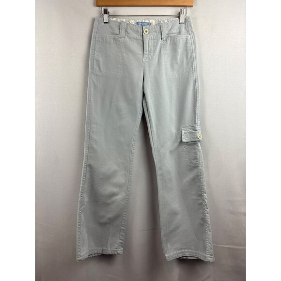 Periscope Womens Cargo Pants Size 3 Light Gray Cotton - Picture 1 of 5
